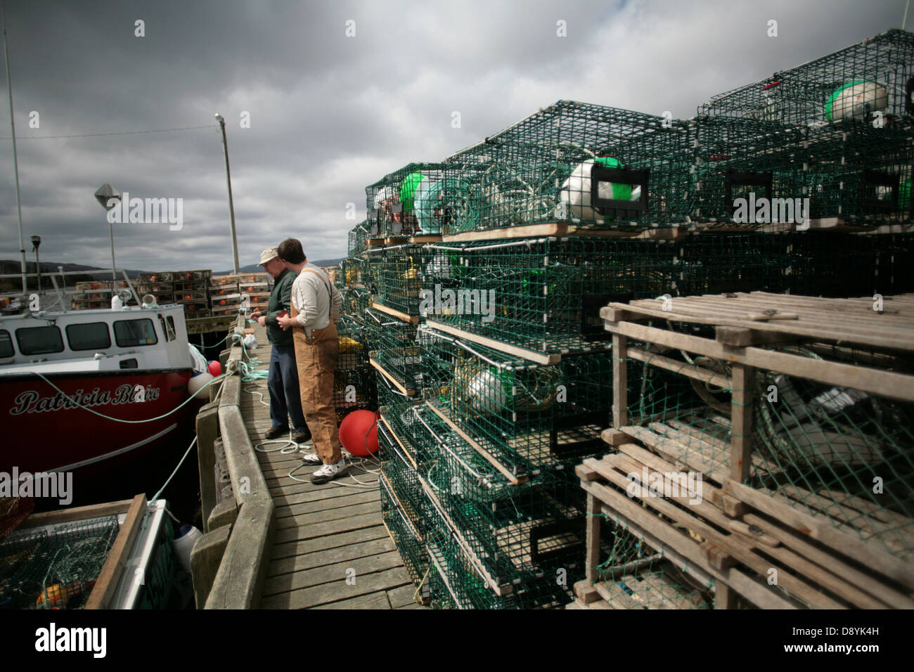 Lobster Traps sit on a small wharf that hosts some local lobster