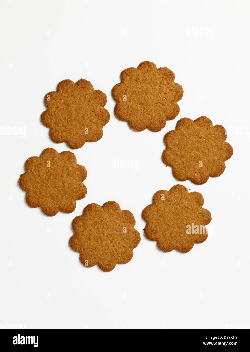 Six gingerbreads, studio shot Stock Photo - Alamy