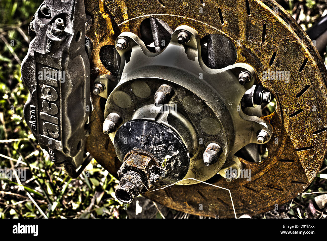 rust, brakes, brake, rotor, caliper, tracker, race car, car parts