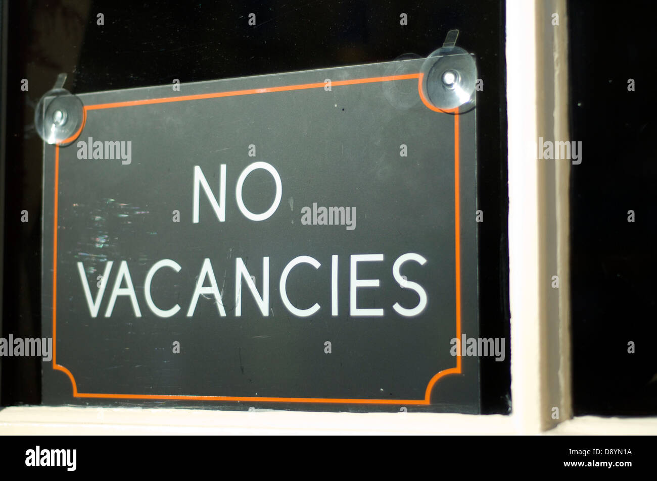 No vacancies sign Stock Photo