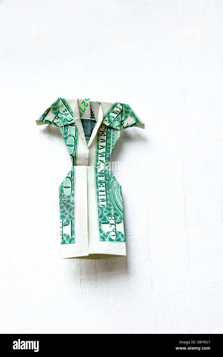 Origami One Dollar Bill Dress Stock Photo 57159151 Alamy
