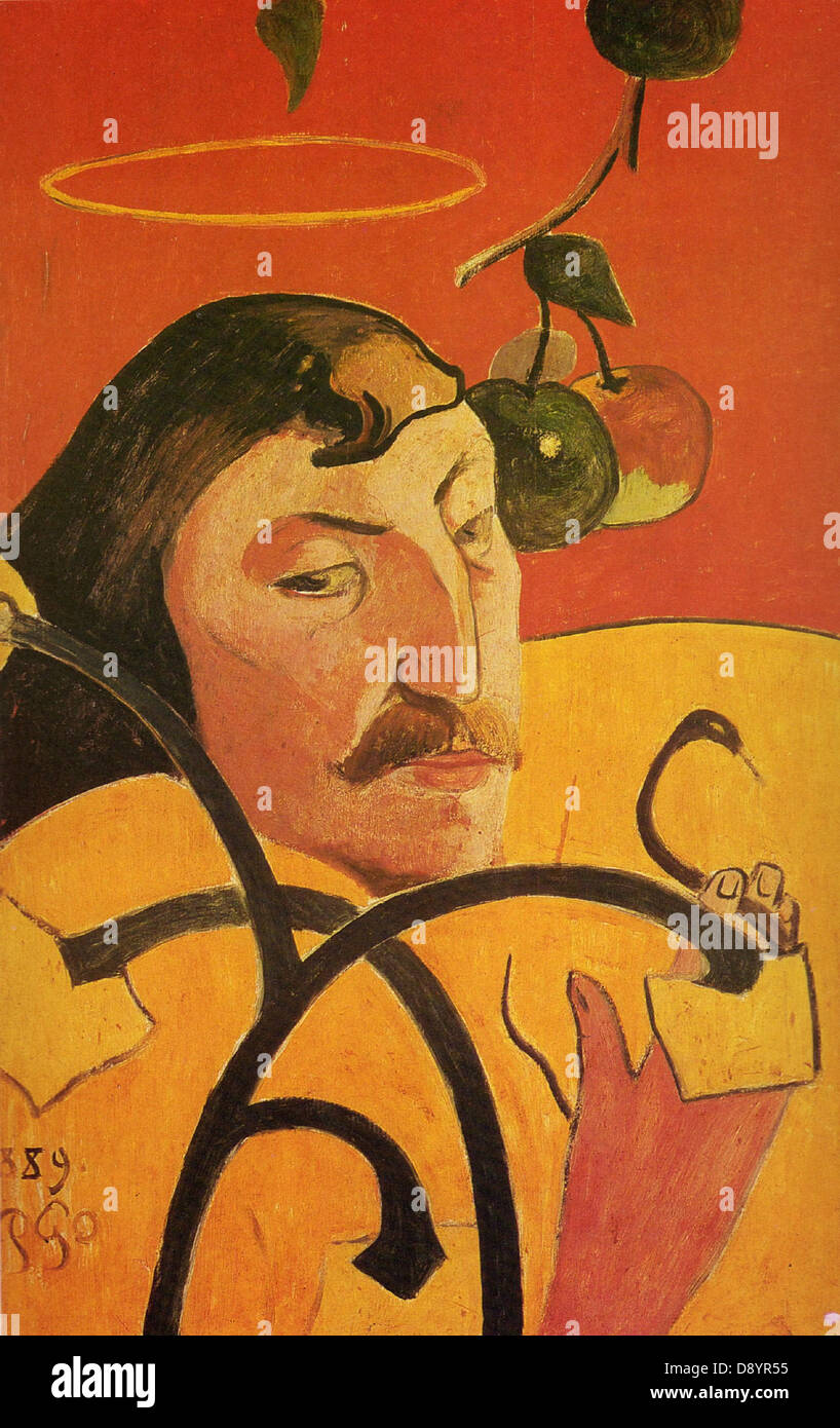 Paul Gauguin Autoportrait au Nimbe 1889 National Gallery of Art Washington Stock Photo Alamy