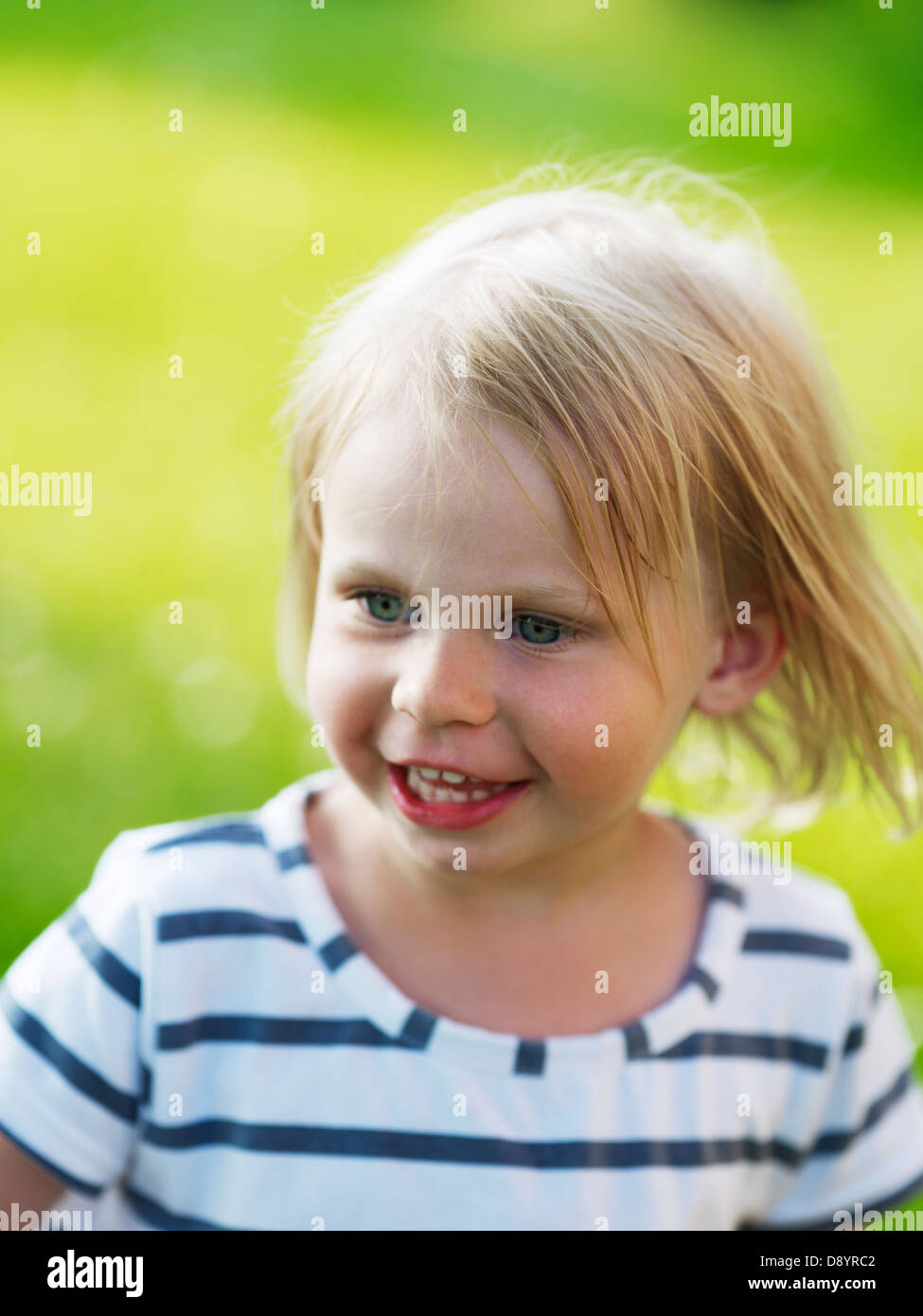 Portrait of girl smiling Stock Photo - Alamy