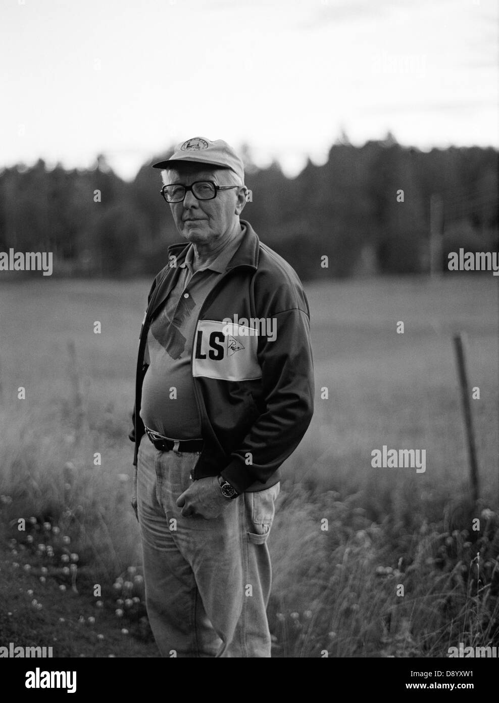 Portrait of a man, Sweden. Stock Photo