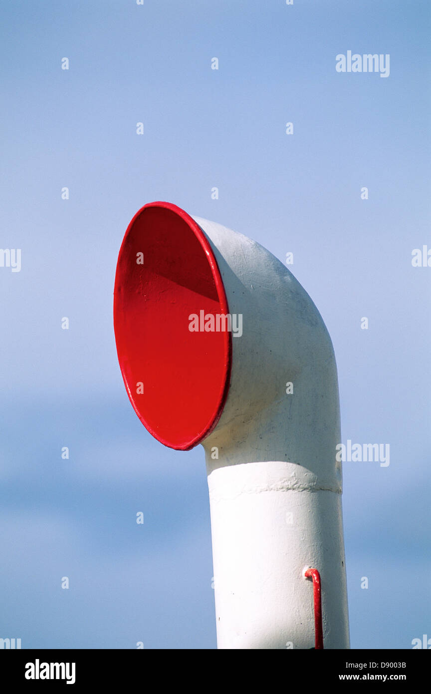 Air-vent on a ship Stock Photo - Alamy