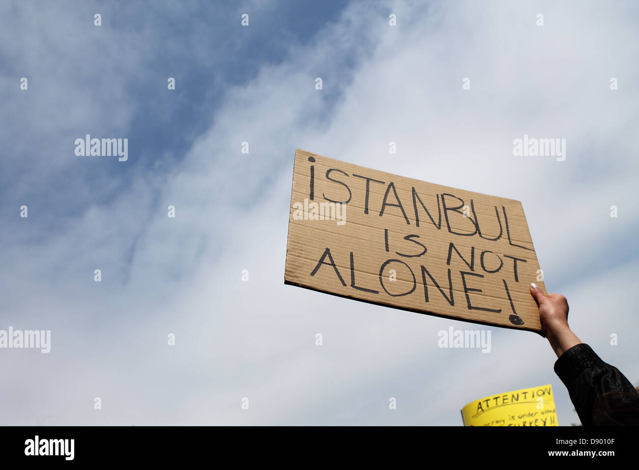 Turkish Protesters Gathered In London To Show Their Support To Gezi