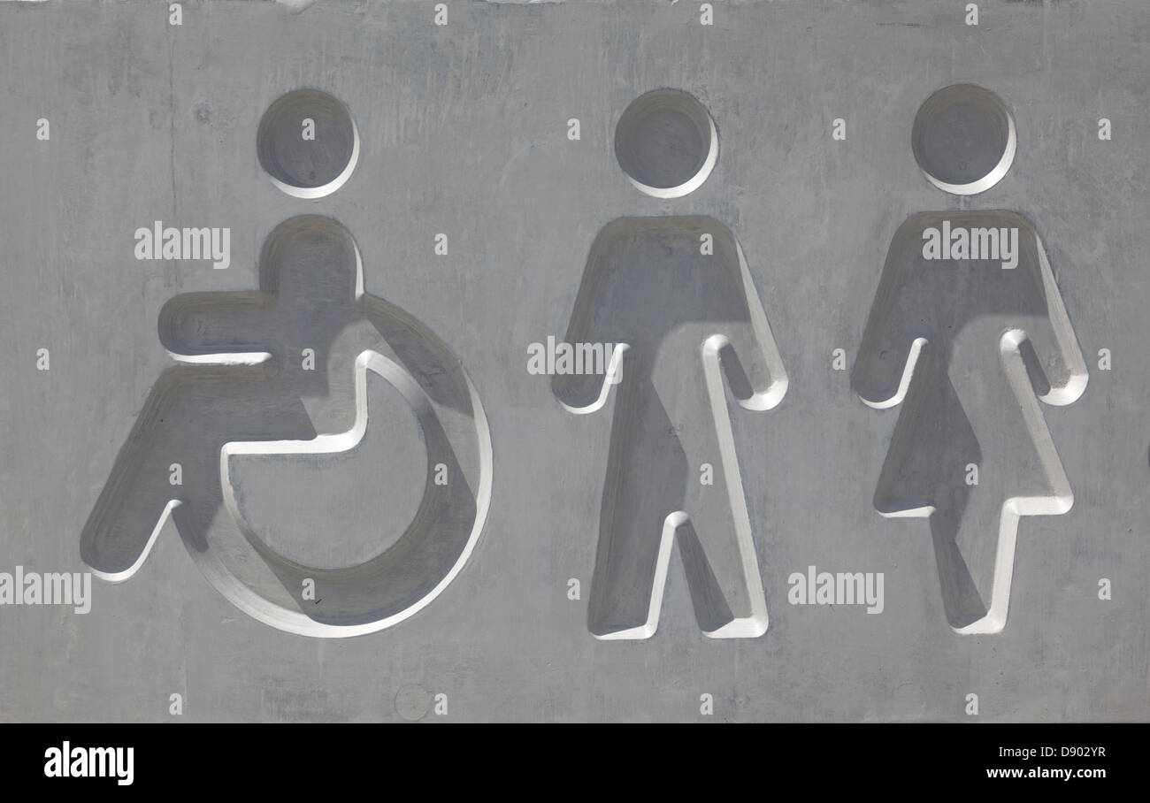 Public Toilet symbols / Pictograms Stock Photo Alamy