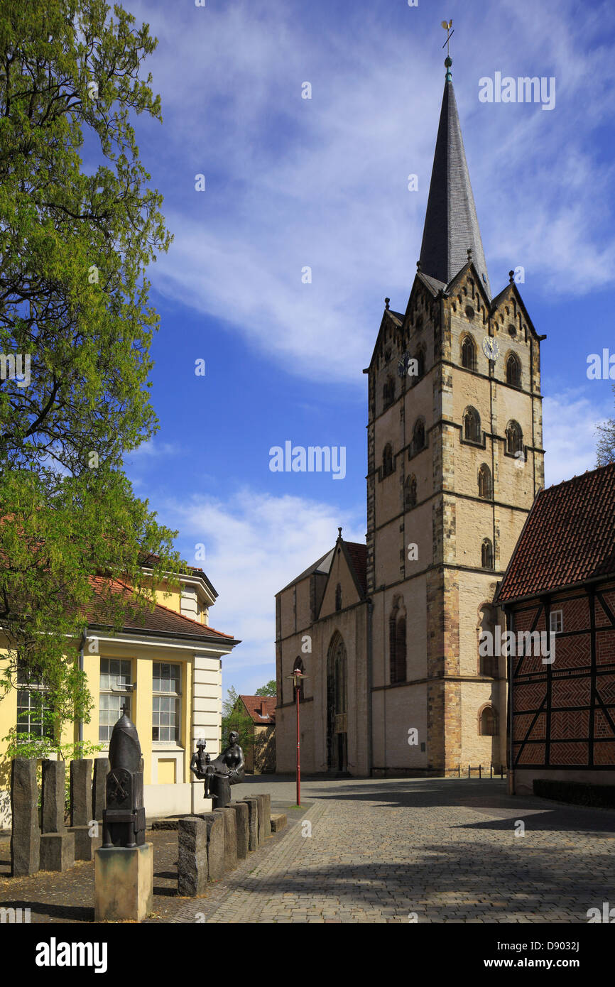 Evangelische Muensterkirche in Herford, Ravensberger Land, Nordrhein-Westfalen Stock Photo