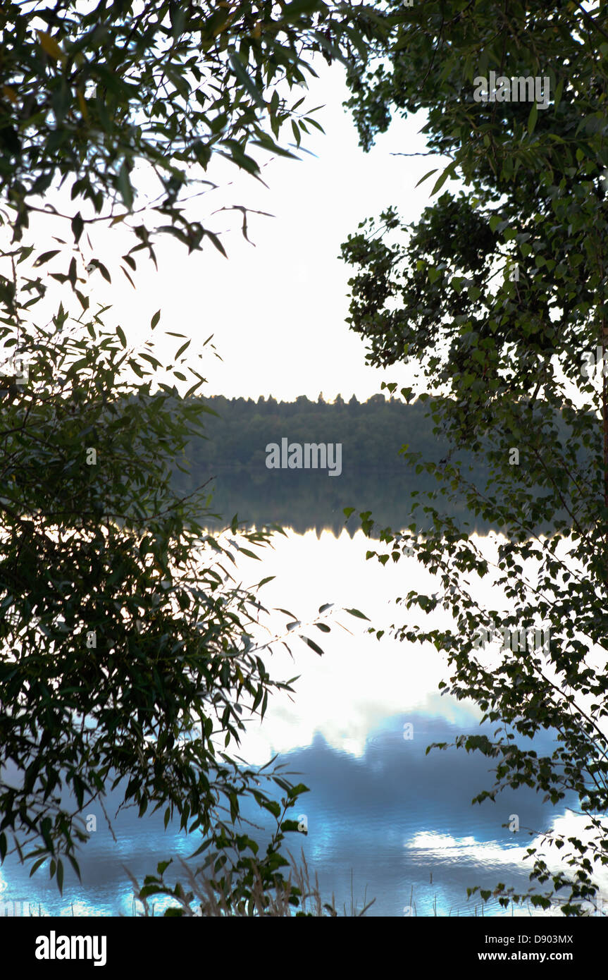 Dusk Example Dusk at lake hi-res stock photography and images - Alamy