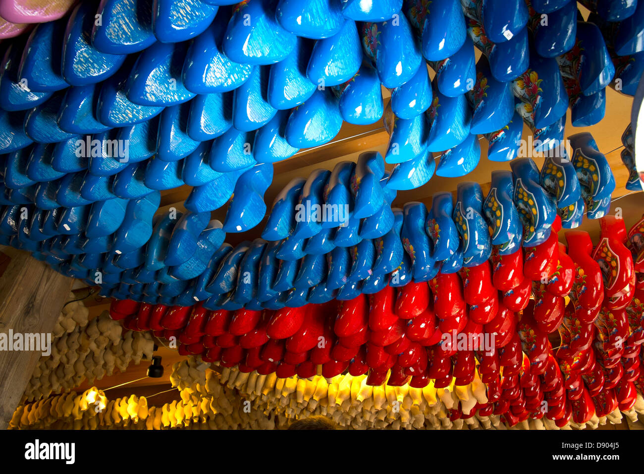 Netherlands, Marken wooden painted clogs Stock Photo Alamy