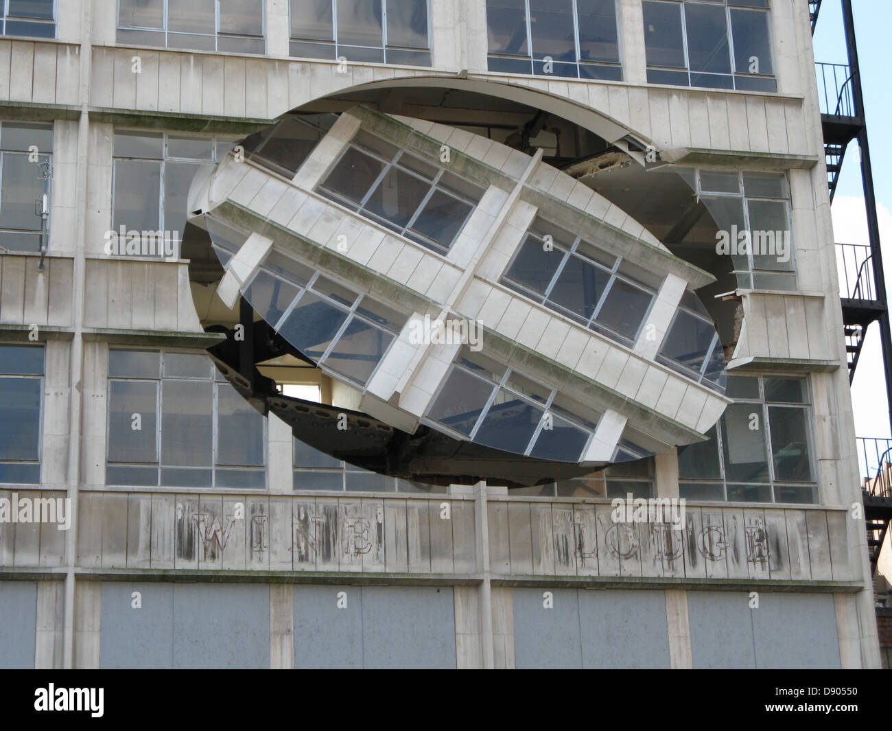 'Turning the Place Over' - by sculptor Richard Wilson for Liverpool's Capital of Culture Stock Photo