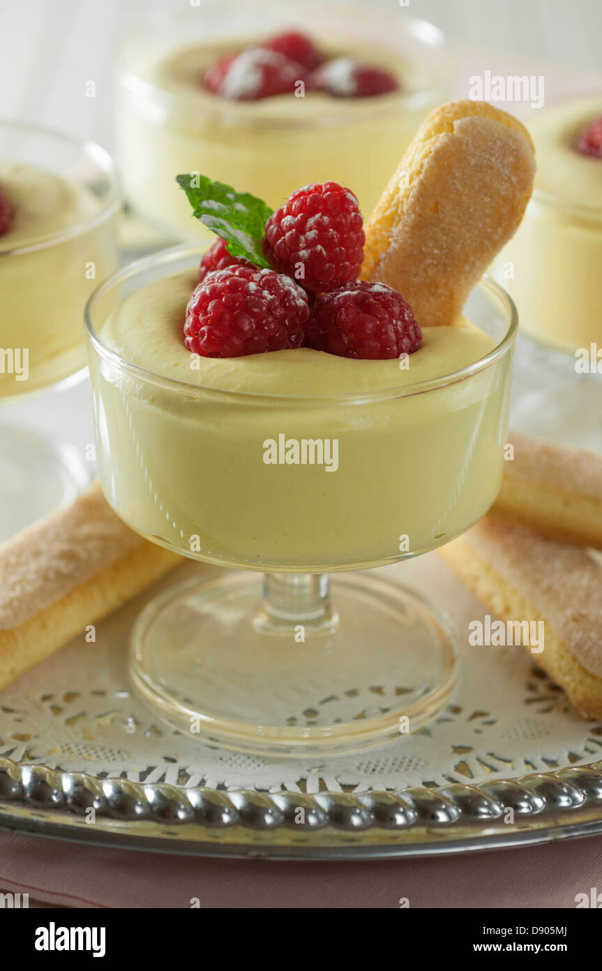 Zabaglione Marsala wine and egg dessert Stock Photo Alamy