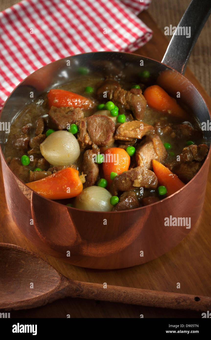 Navarin of lamb French lamb stew Stock Photo Alamy
