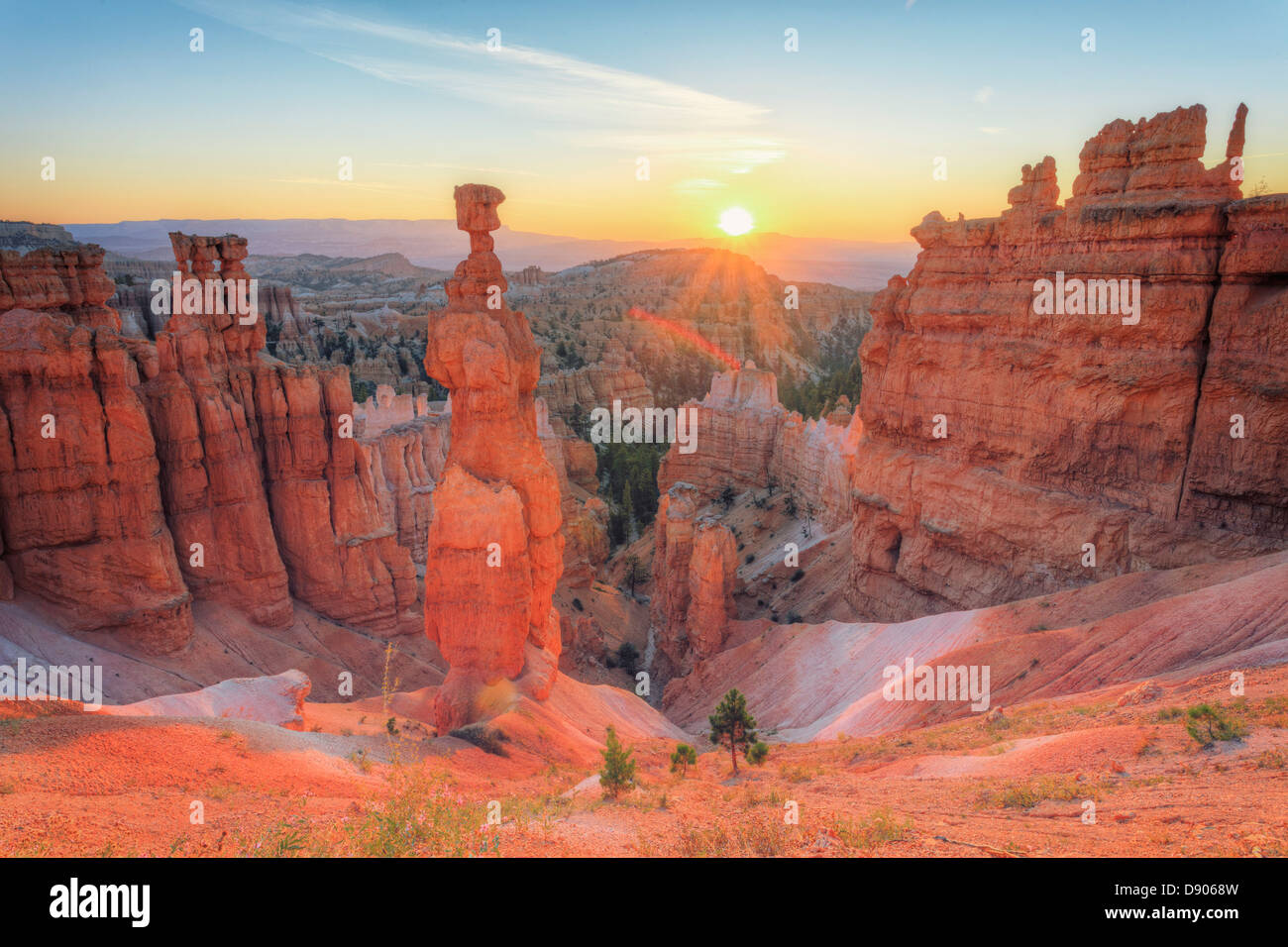 USA, Utah, Bryce Canyon National Park, Thor's Hammer Stock Photo