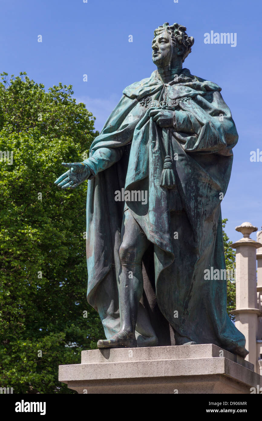 England Sussex Brighton, King IV statue Stock Photo Alamy