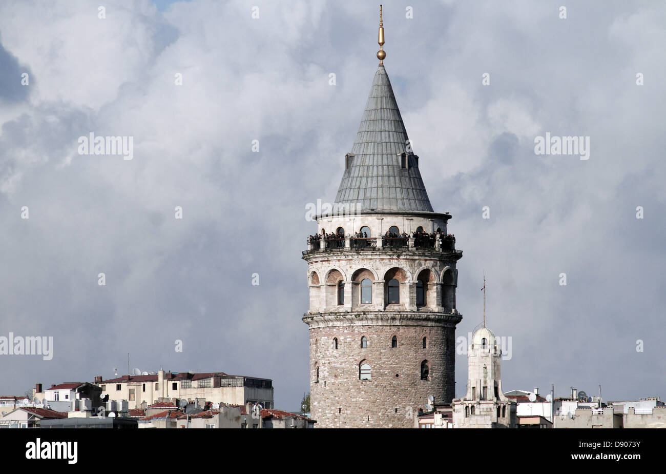 GALATA TOWER BEYOGLU ISTANBUL TURKEY 11 November 2012 Stock Photo
