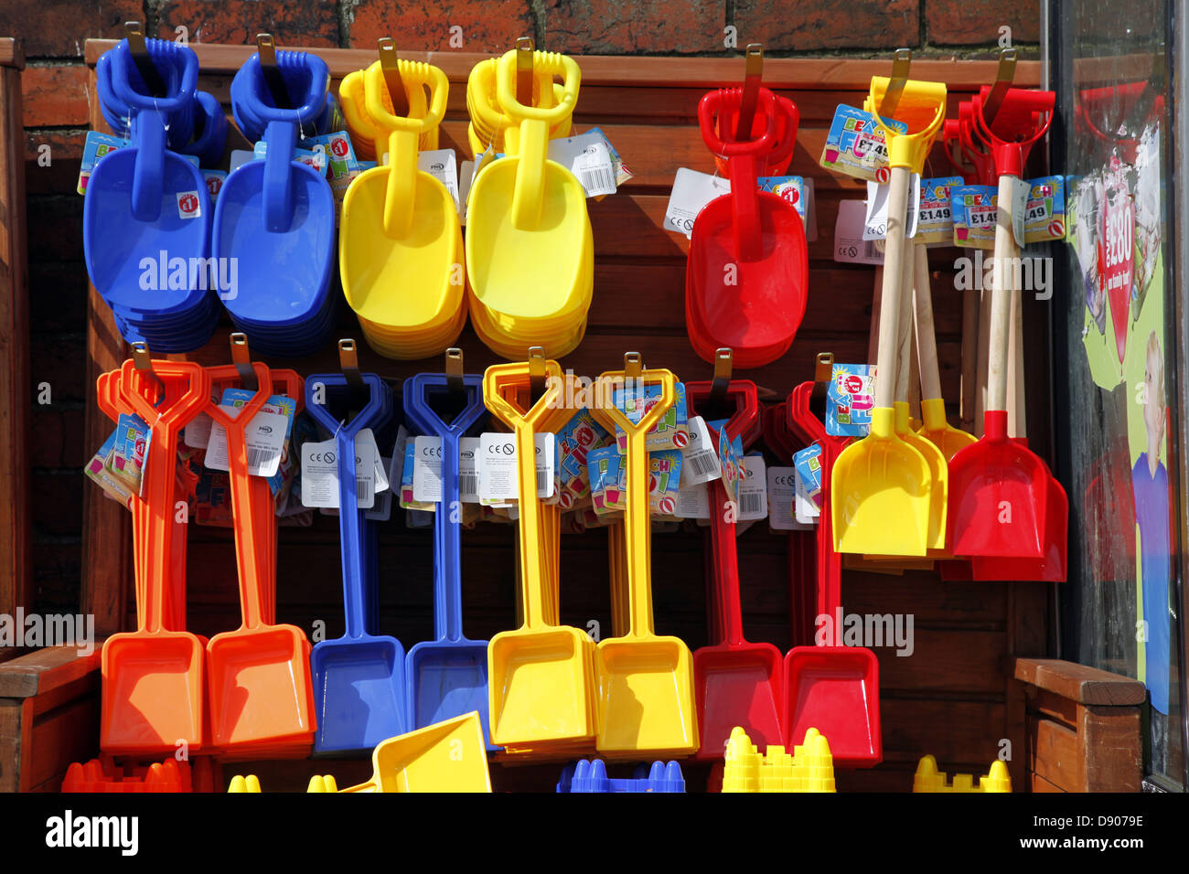 BLUE YELLOW & RED CHILDRENS SPADES WHITBY NORTH YORKSHIRE ENGLAND 18 ...