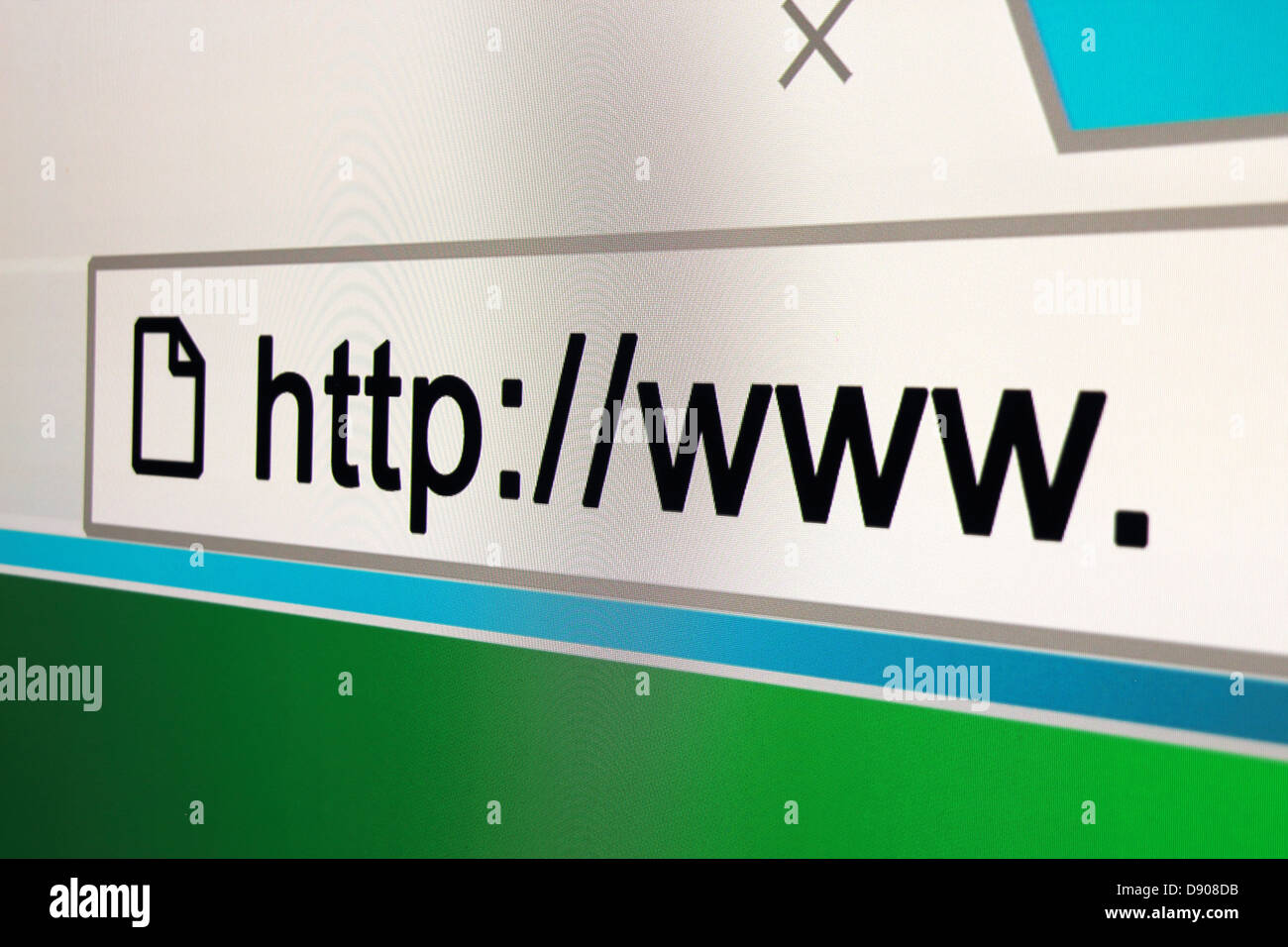 http www browser bar, Internet address Stock Photo