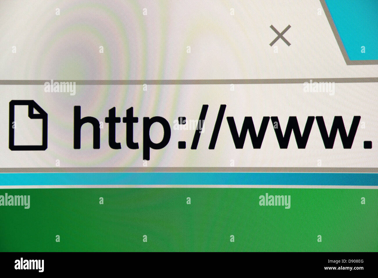 http www browser bar, Internet address Stock Photo