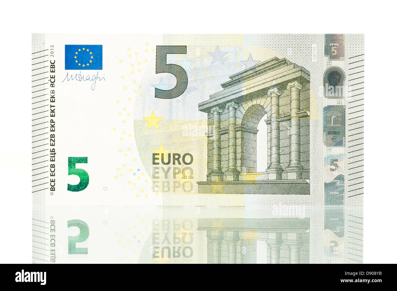 One Five Euro Bill. 5 Euro Banknote. the Euro is the Official Currency of  the European Union Stock Photo - Image of profit, economic: 253887576