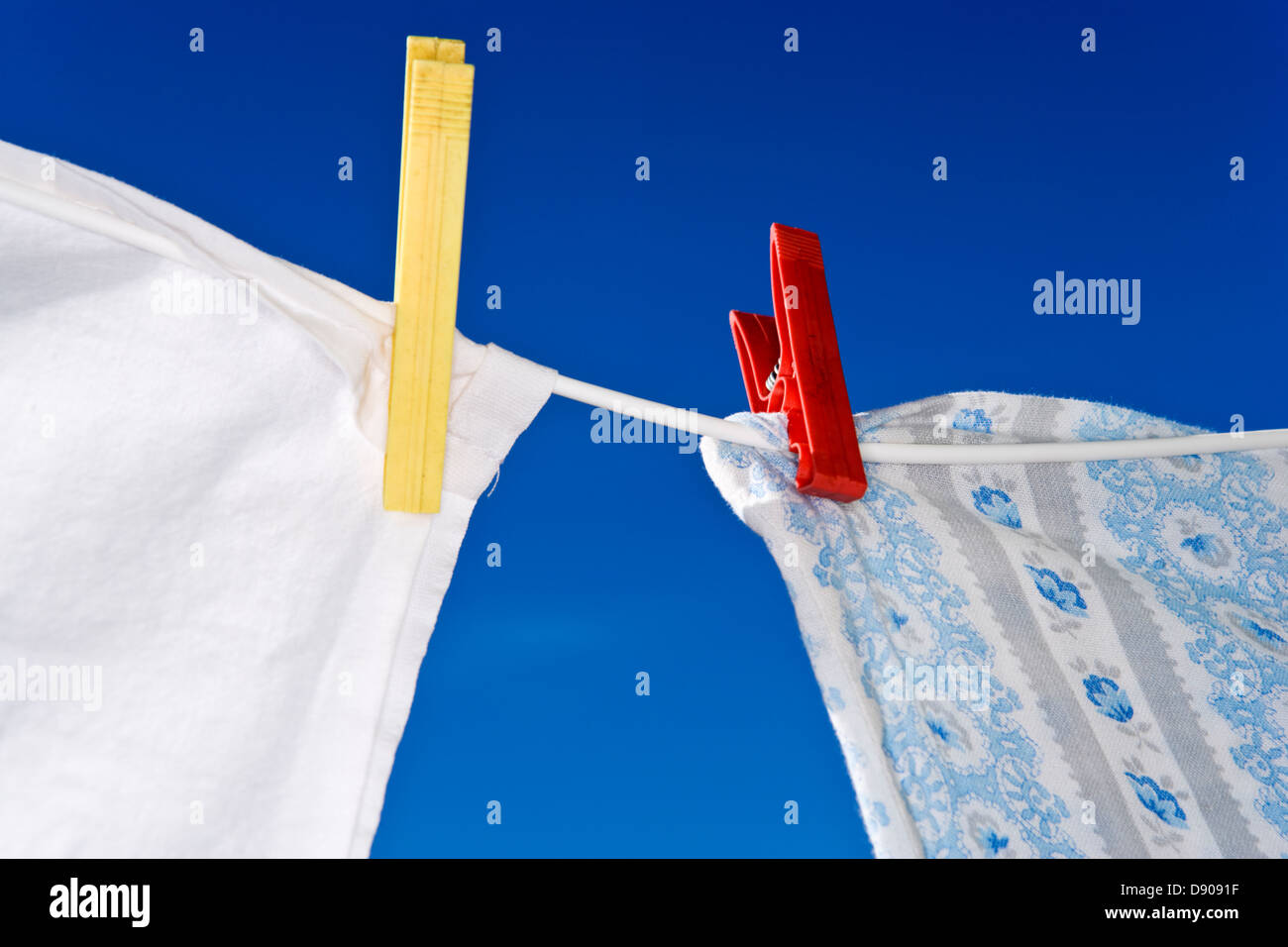 Sheets hanging out to dry Stock Photo Alamy