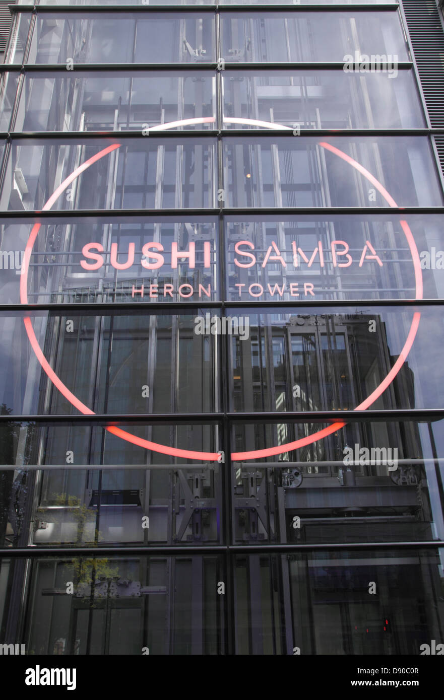 Sushi Samba restaurant at Heron Tower London Stock Photo - Alamy