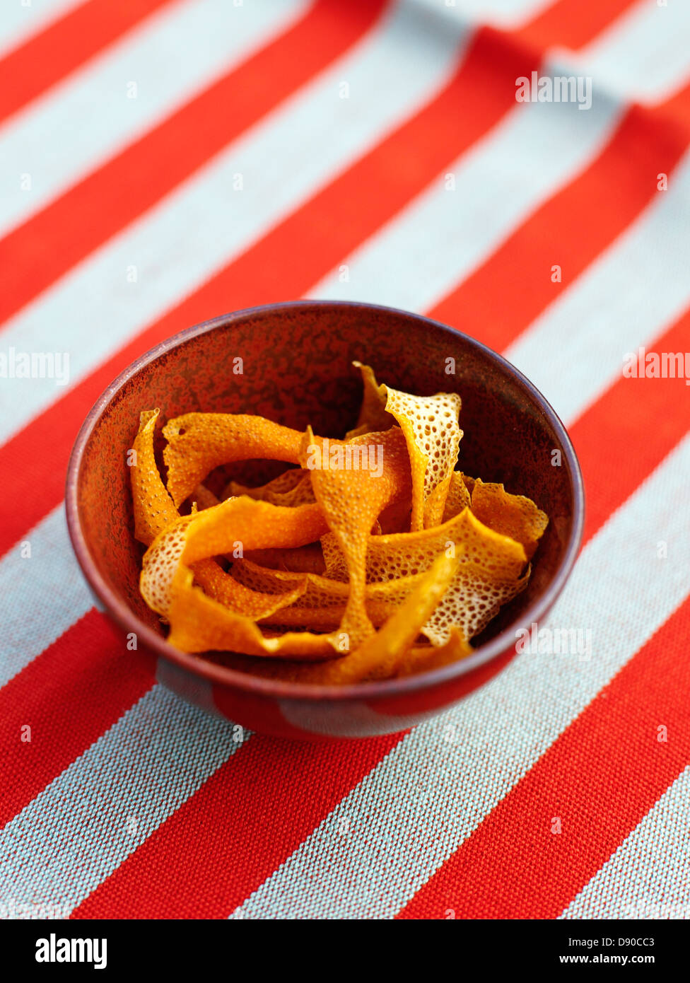 A bowl of dried clementine peel, Stockholm, Sweden Stock Photo Alamy