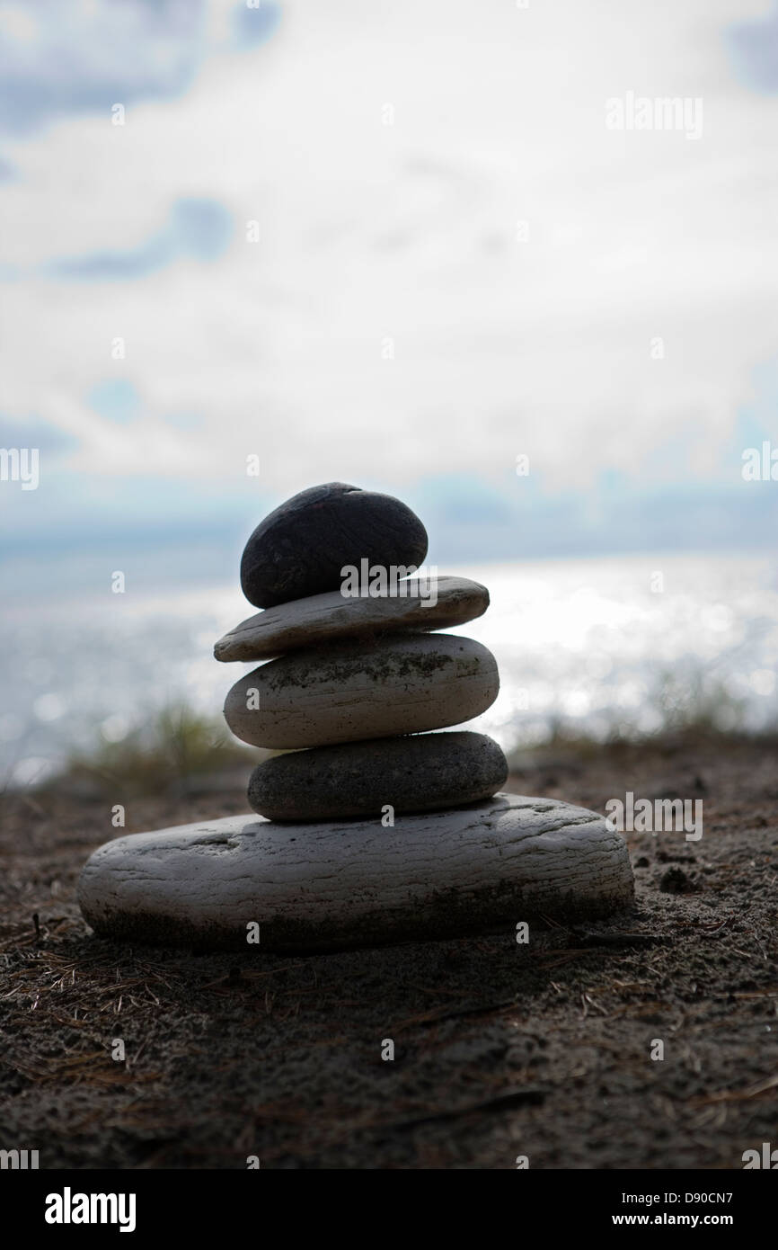 Pile of stones, Oland, Sweden Stock Photo - Alamy