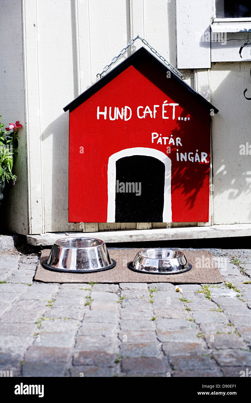 A doghouse, cafe, Sweden Stock Photo Alamy
