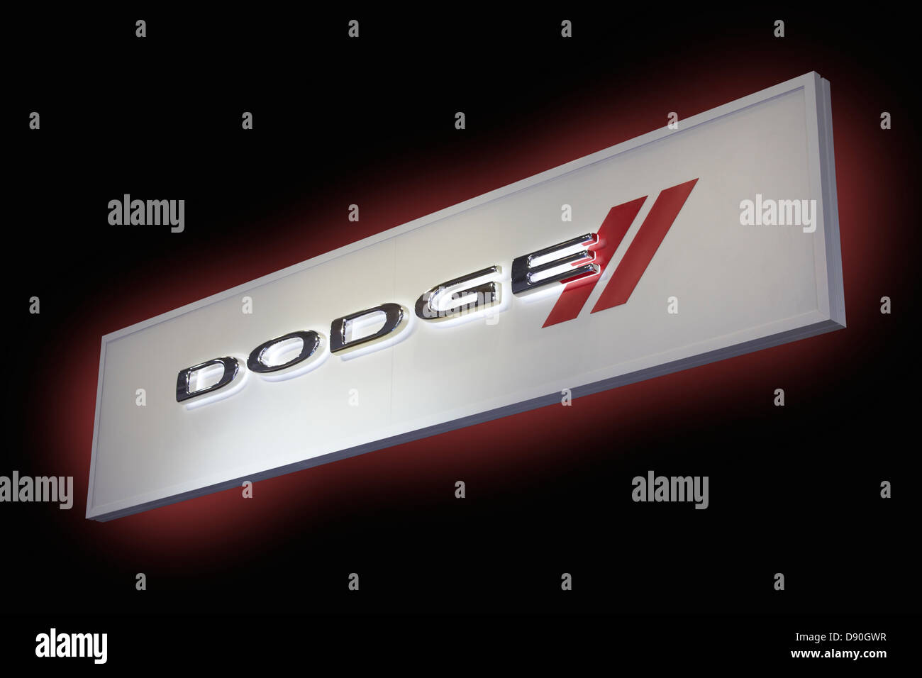 Dodge Automobile logo Stock Photo