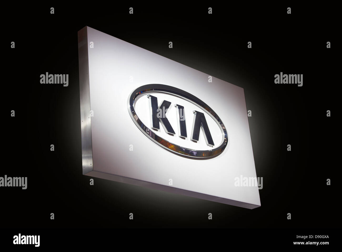 Kia Automobile logo Stock Photo