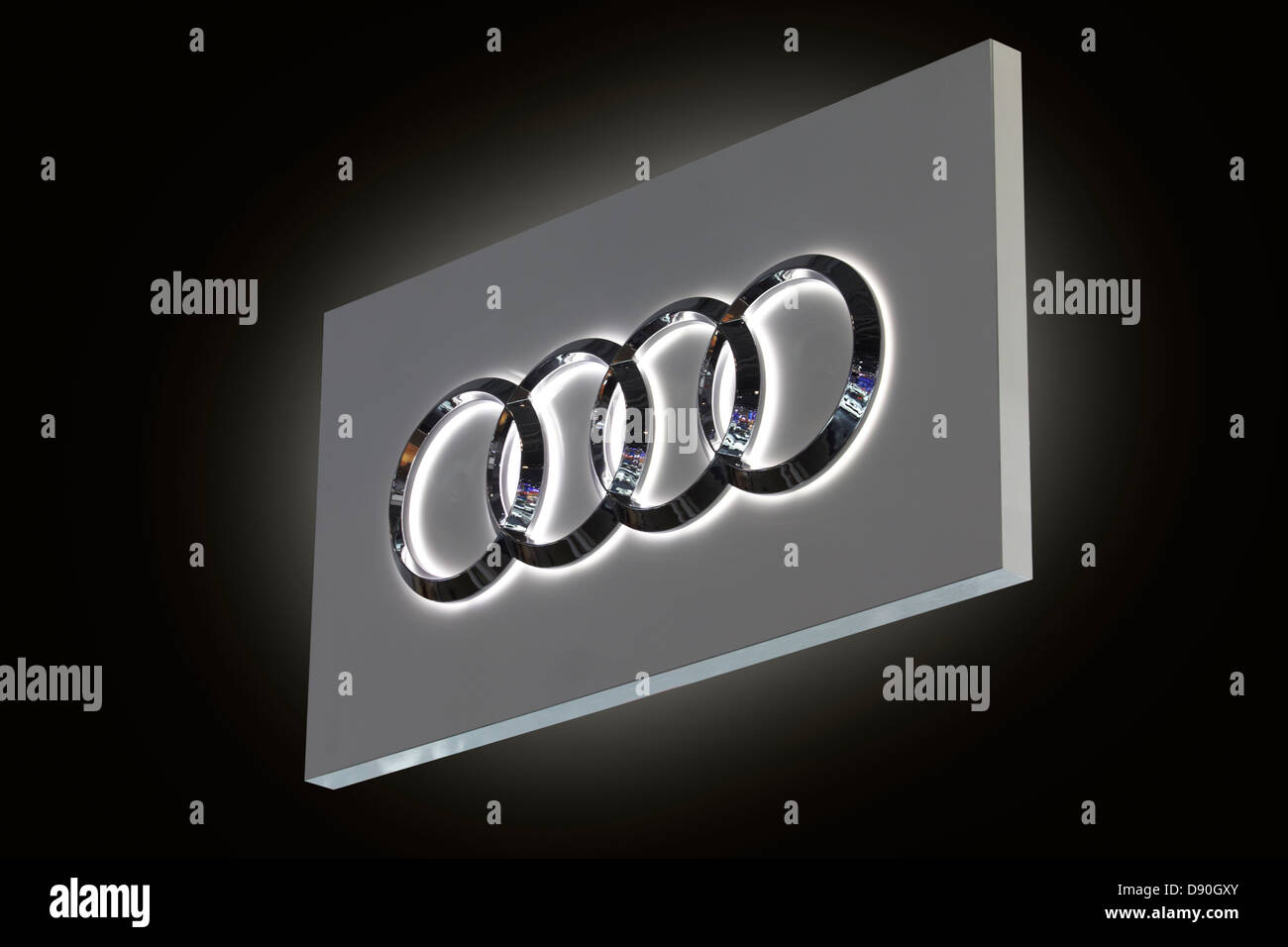 Audi Automobile logo Stock Photo