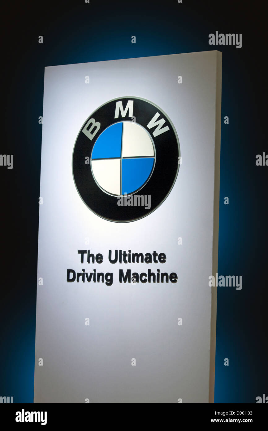 BMW Automobile logo Stock Photo