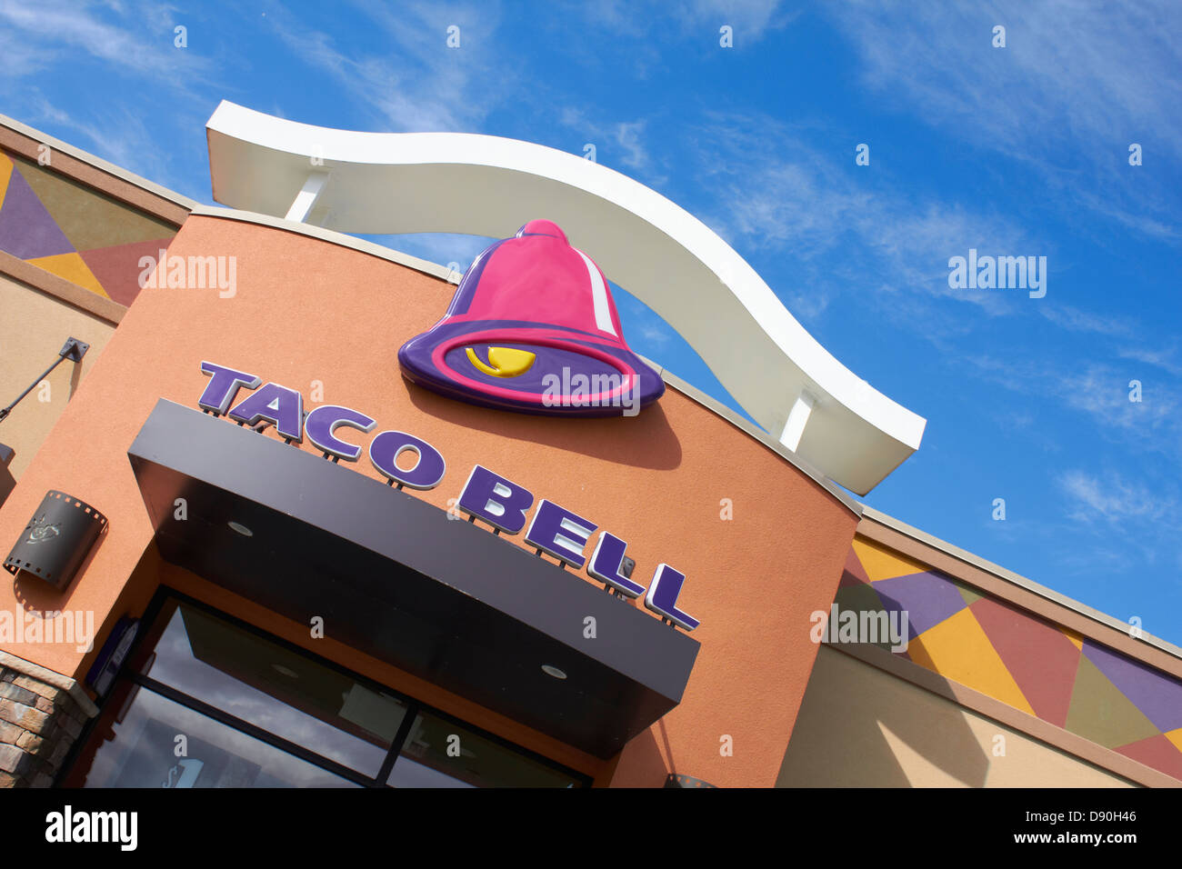Taco Bell store front Stock Photo