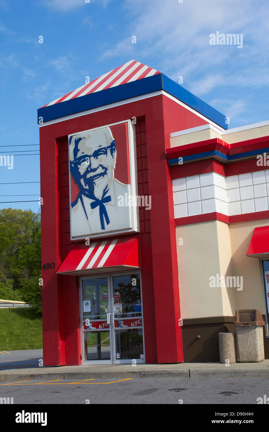 KFC Kentucky Fried Chicken store front Stock Photo