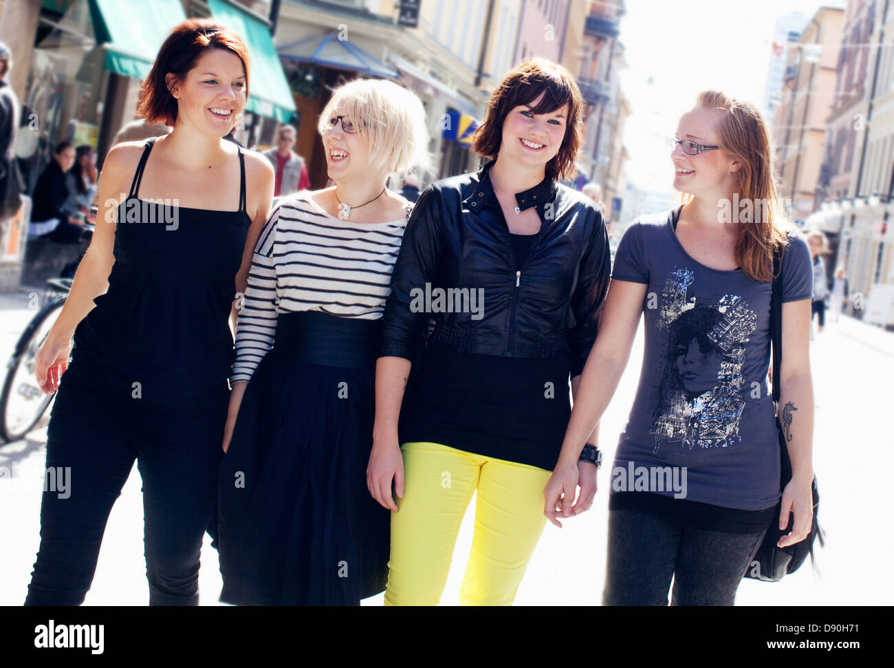 Friends roaming together Stock Photo