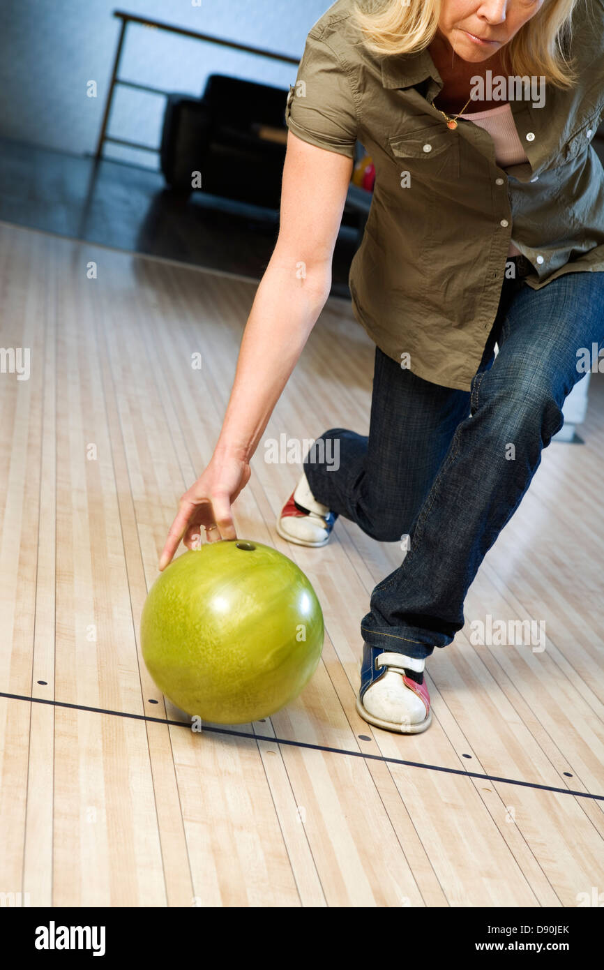 A female bowler Stock Photo Alamy