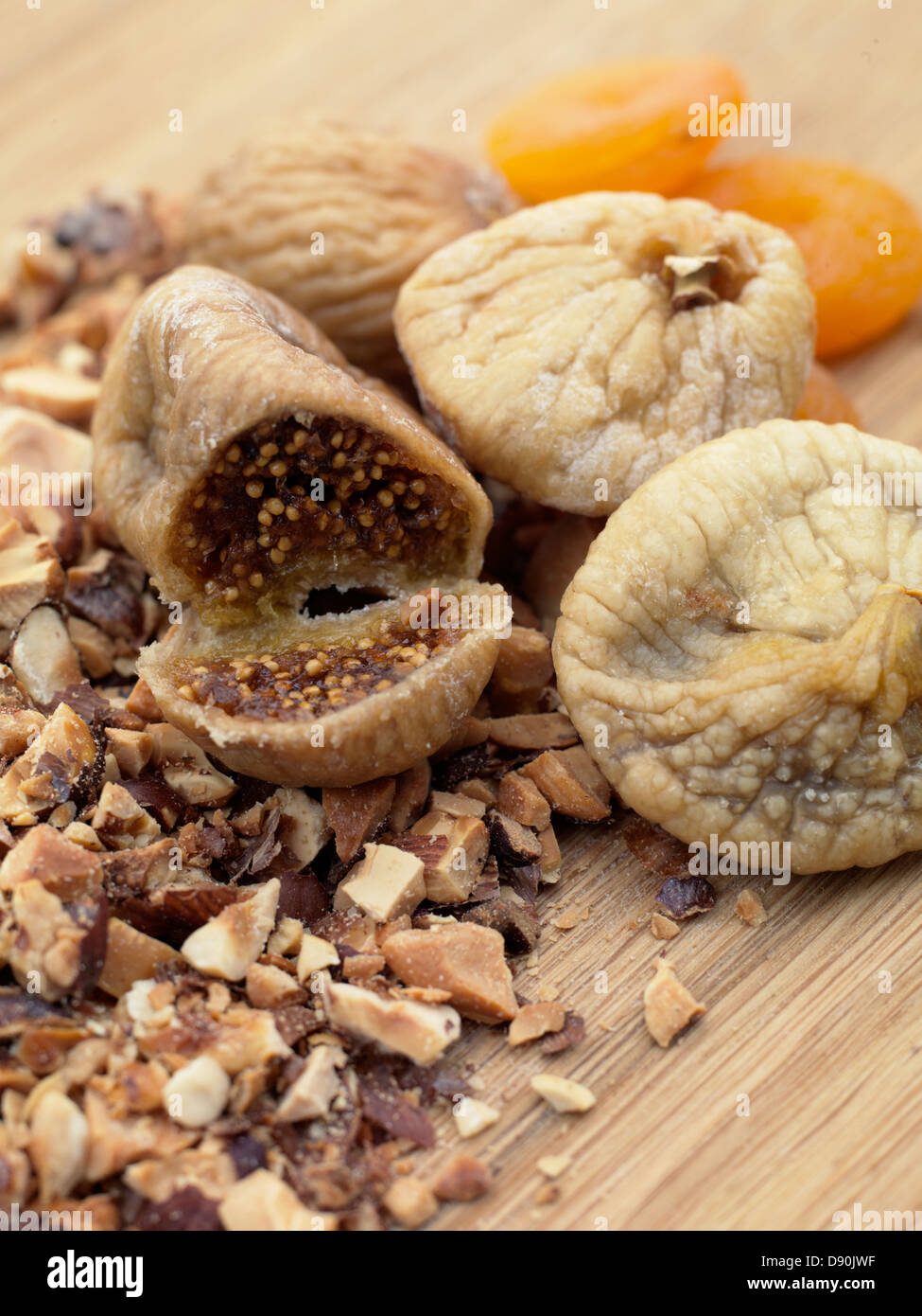 Dried food on table Stock Photo