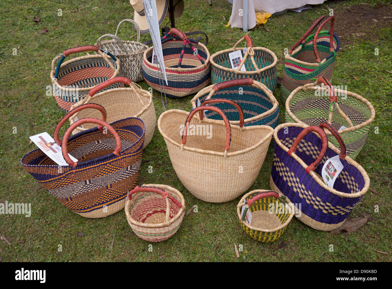 African market baskets for sale at Spring Garden Festival at Kanapaha