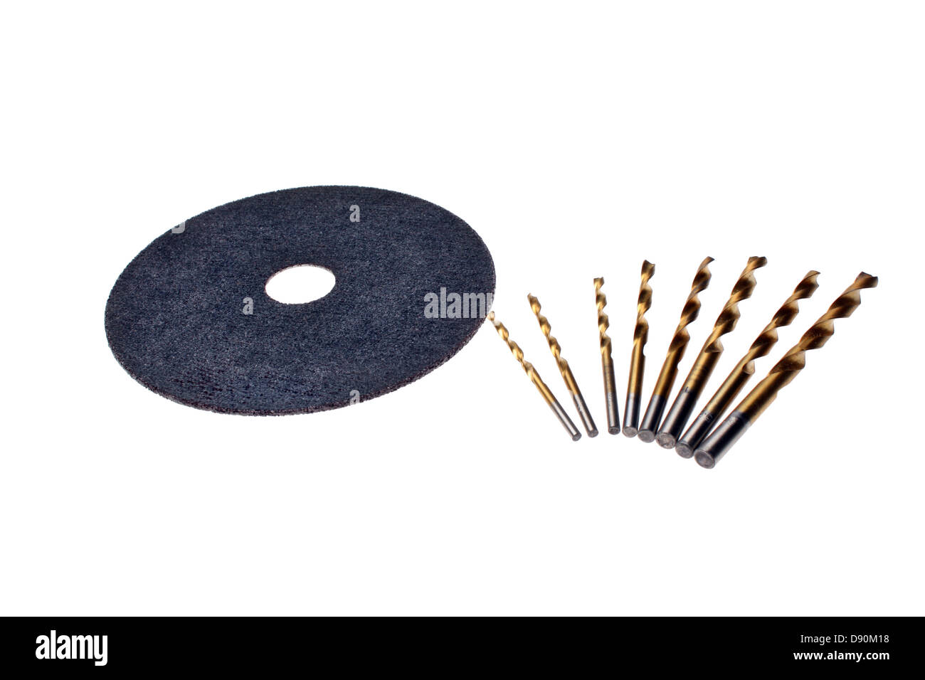 Abrasive disc and drill for metal Stock Photo Alamy