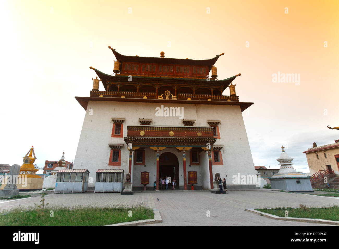 Gandan Khiid Monastery, Ulaanbaatar, Mongolia Stock Photo Alamy