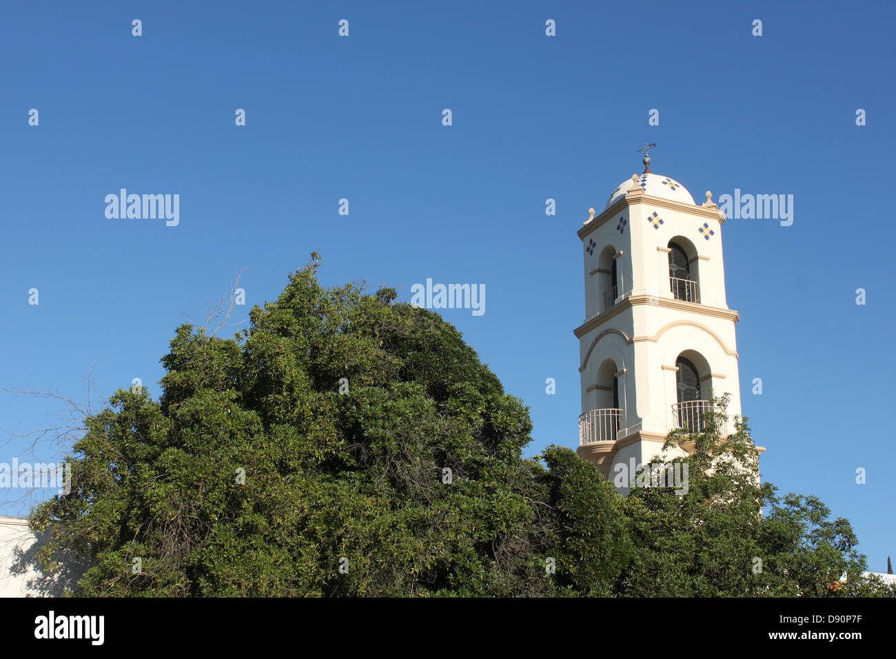 The Ojai Post Office Tower. Stock Photo