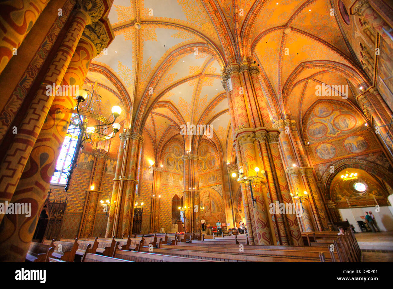 Interior of Matthias Church, Budapest, Hungary Stock Photo - Alamy