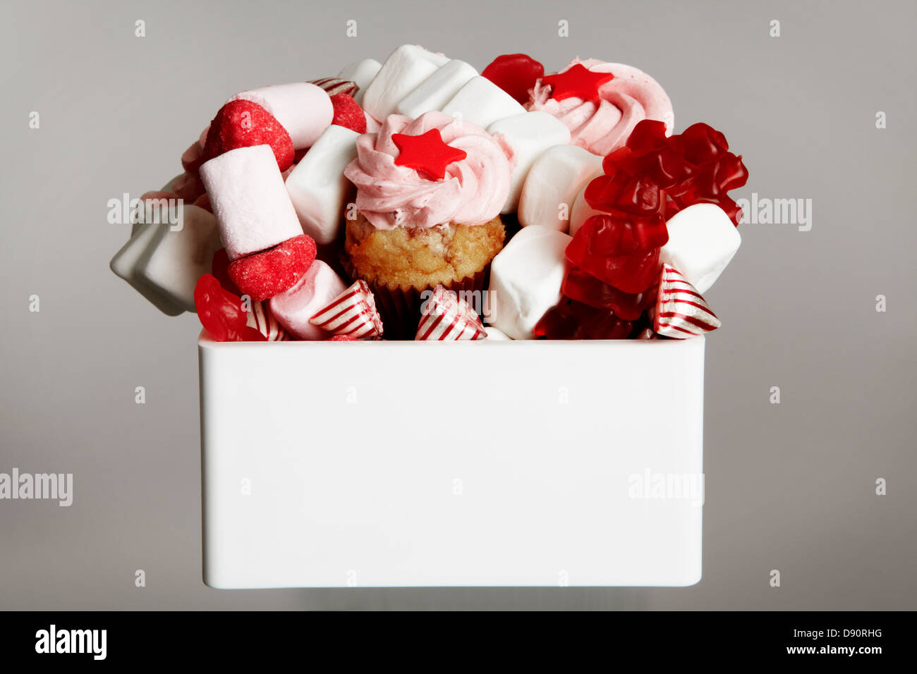 Various confectionary in bow, close-up Stock Photo