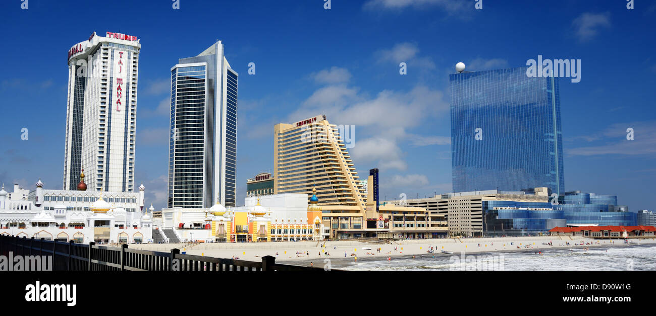 Casinos in Atlantic City, New Jersey. Stock Photo