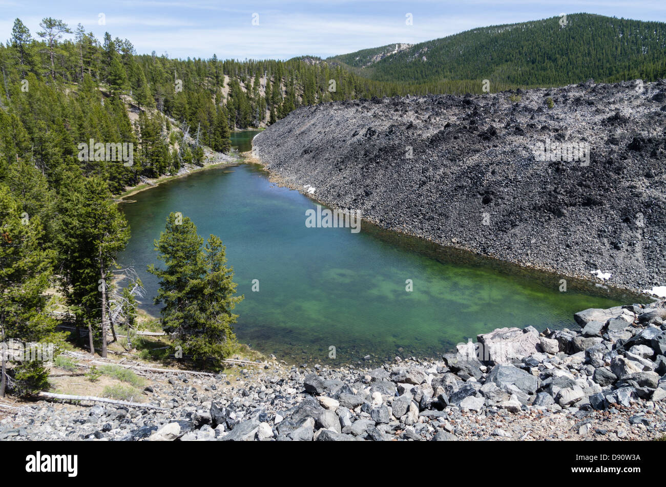 Lava beds at Newberry National Volcanic Monument. Eastern Oregon, USA