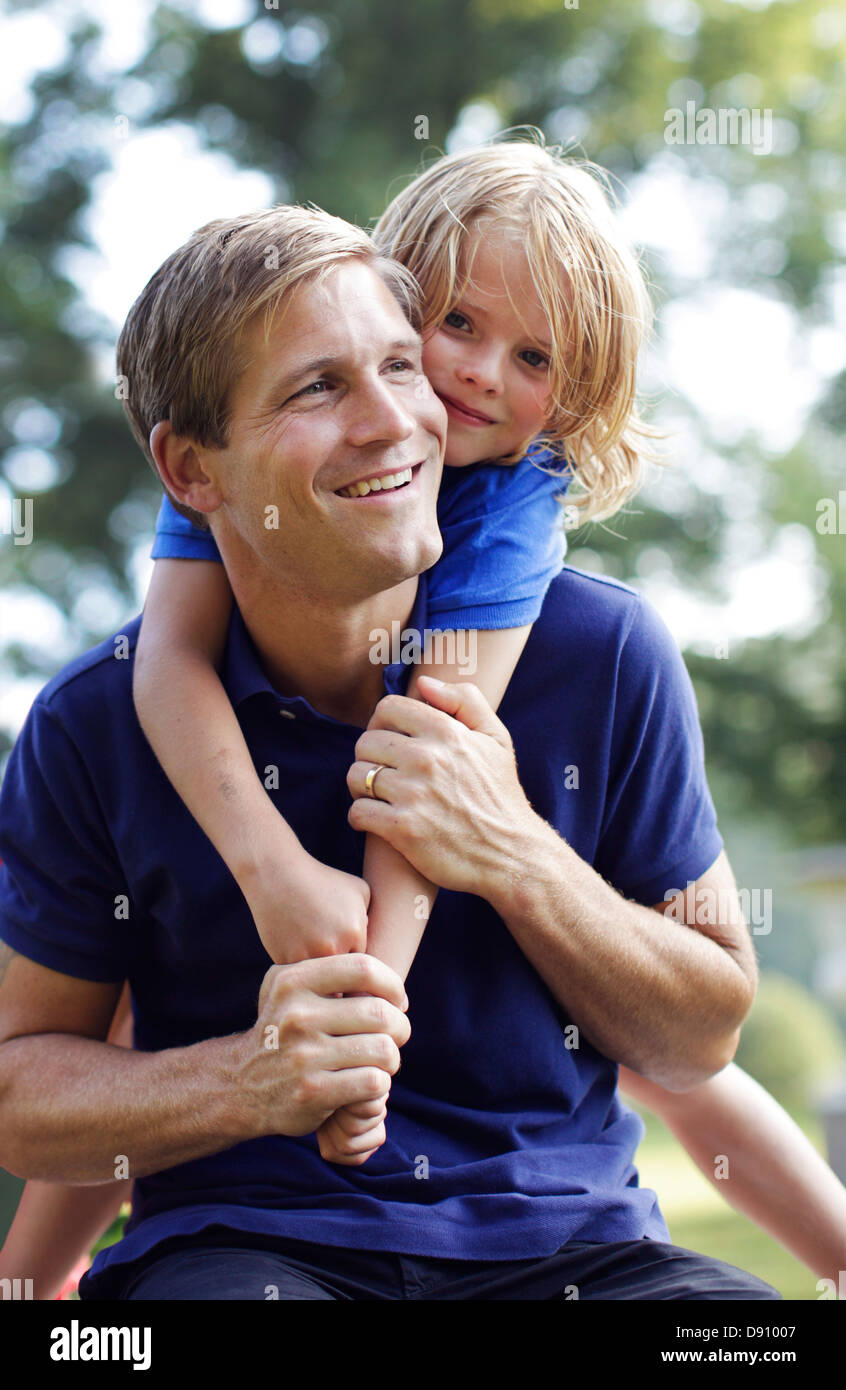 Happy positive father son hi-res stock photography and images - Alamy
