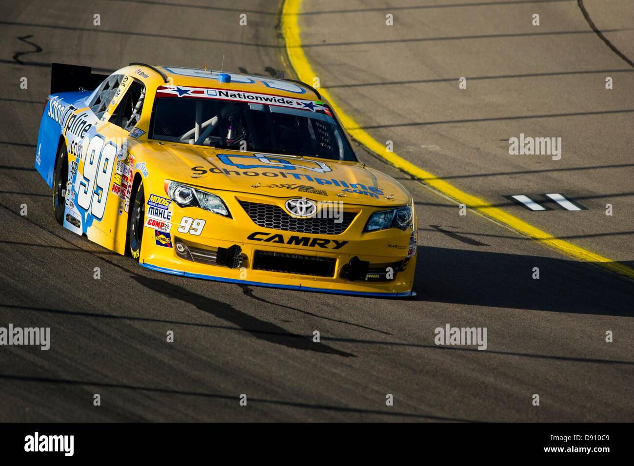 Newton, IA, USA. June 7th, 2013. Alex Bowman (99) takes to the track during practice for the Pioneer Hi-Bred 250 at the Iowa Speedway in Newton, IA. Credit:  Cal Sport Media/Alamy Live News Stock Photo