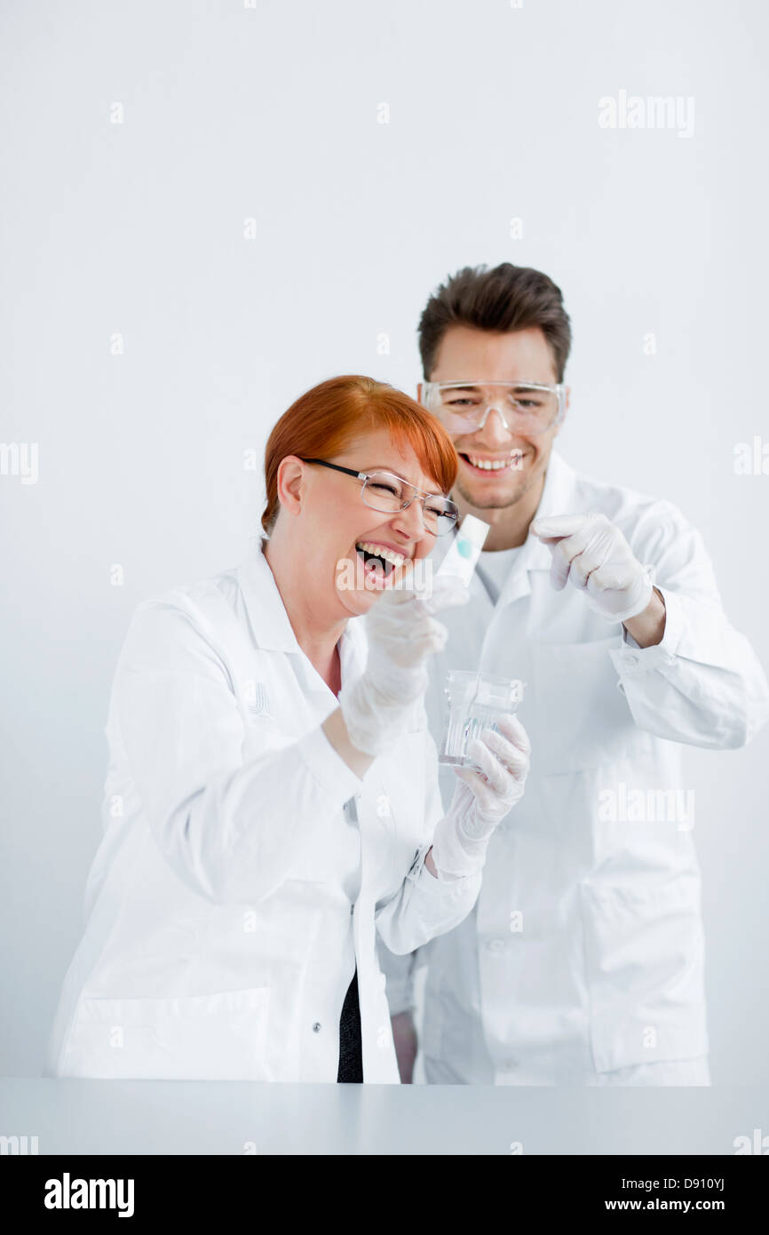 Two scientists working in laboratory Stock Photo - Alamy