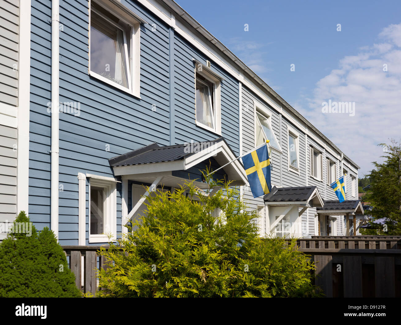 View of terrace house Stock Photo
